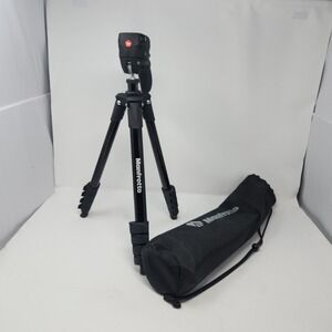 Manfrotto MKCOMPACTACN-BK Compact Action Aluminium Tripod with Ball Head